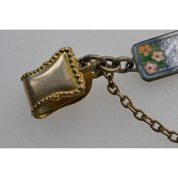 Rare Signed Richard Hemsley Watch Fob Sterling Silver & Enamel Ontario Canada - Picture 9 of 16